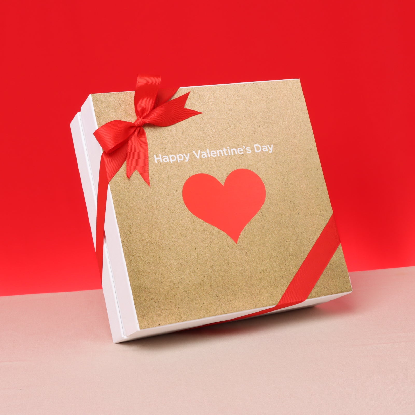 Heart valentine designed chocolate hard box