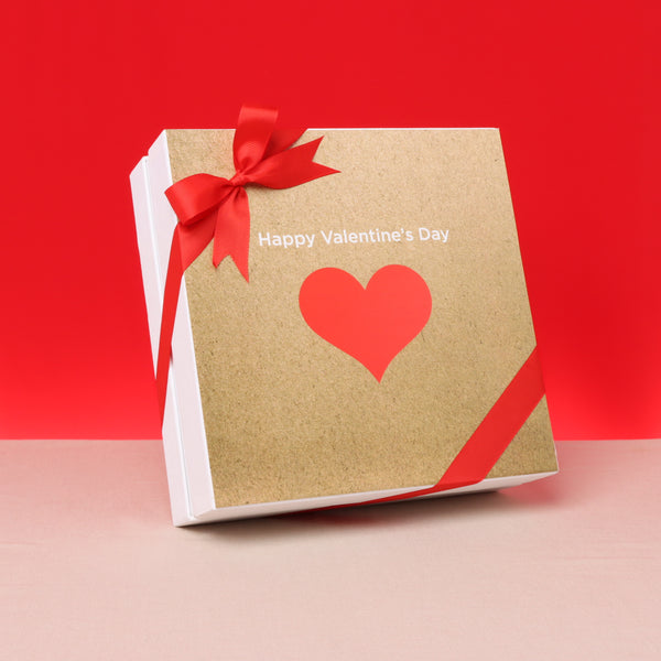 Heart designed valentine design 2-layer chocolate hard box
