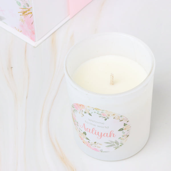 Set of 20 Baby girl ballerina shoes decorated candle hard box