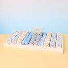 Baby boy carousel theme chocolate medium leather tray