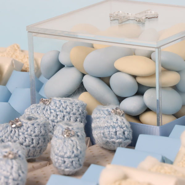 Baby boy carousel theme chocolate medium leather tray