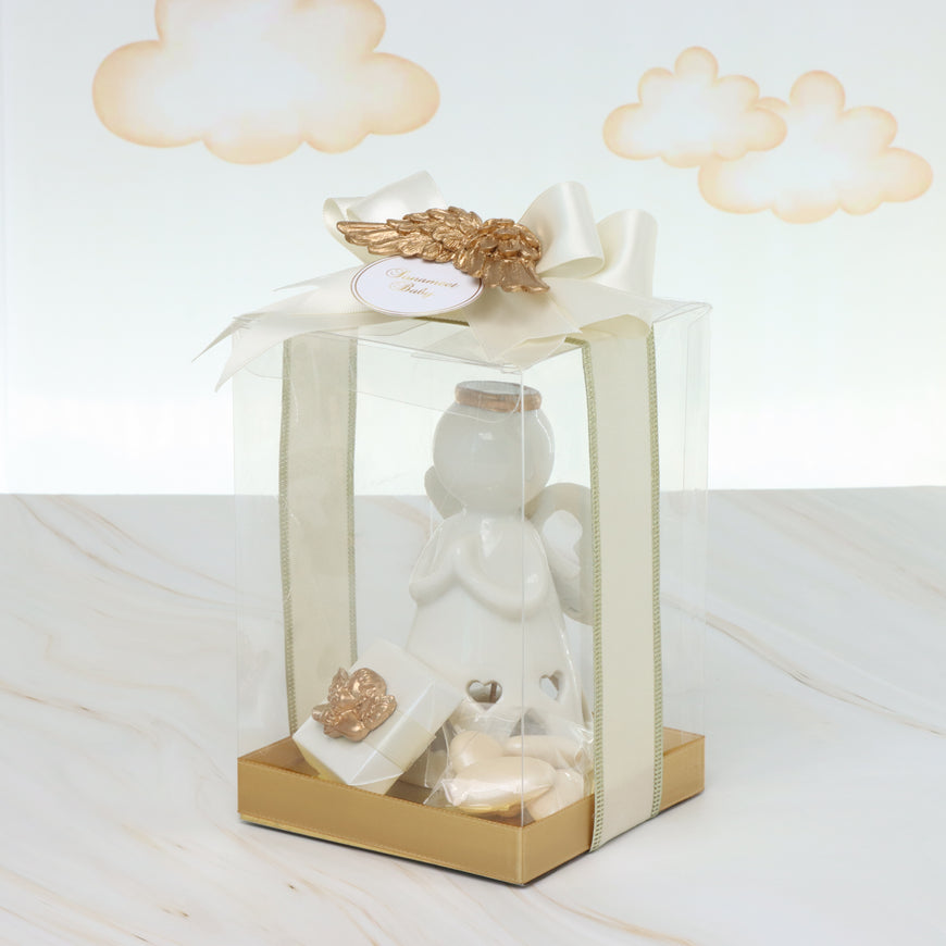 Baby decorated ceramic angel souvenir chocolate box