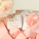 Baby girl personalized chocolate medium basket