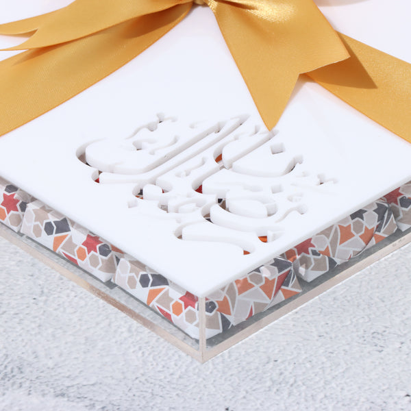 Ramadan design chocolate acrylic box