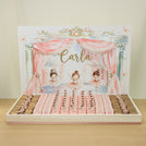 Baby girl customize tray Ballerina  theme design with acrylic backdrop
