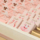 Baby girl customize tray Ballerina  theme design with acrylic backdrop