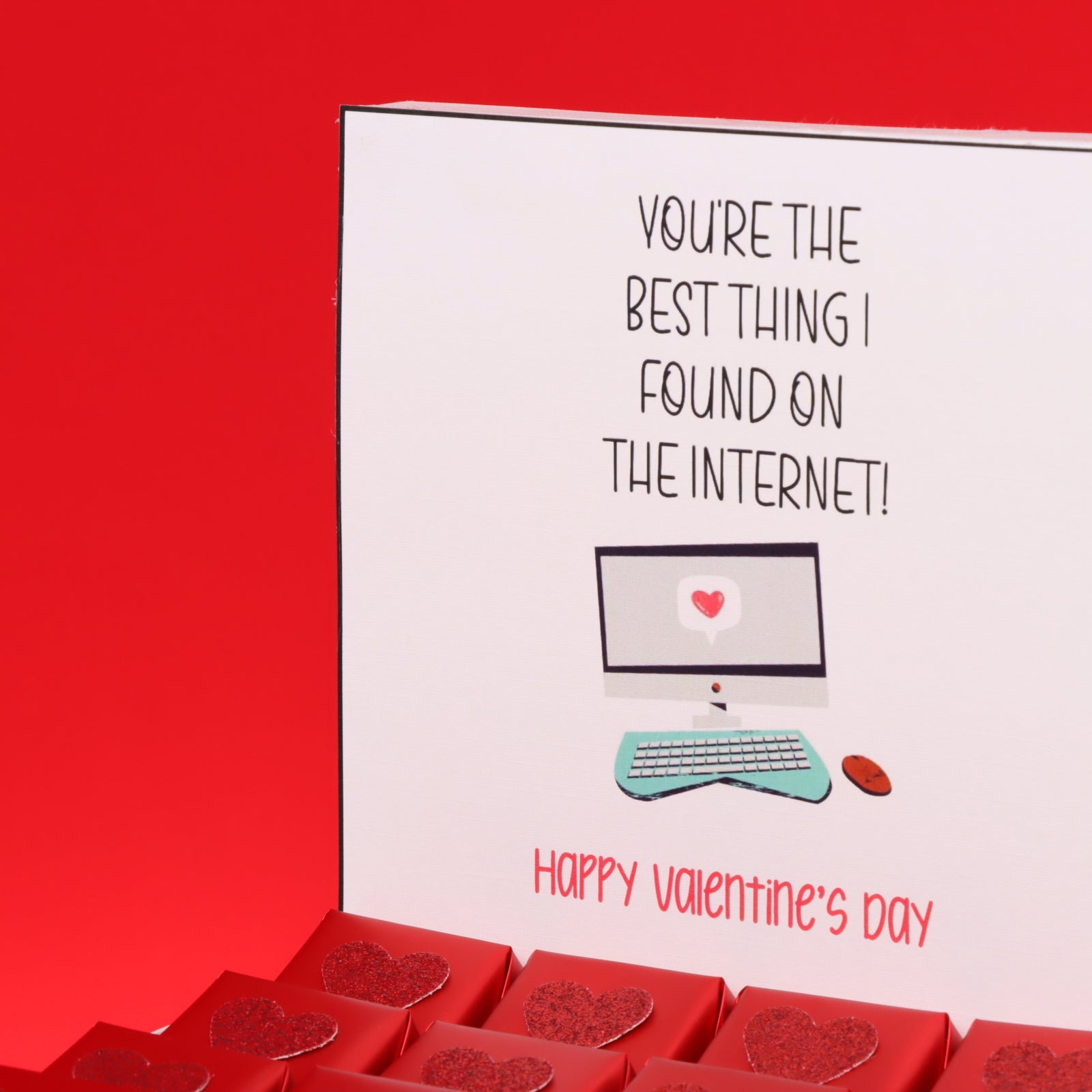 You're the best thing I found on the internet "valentine" design chocolate medium hamper