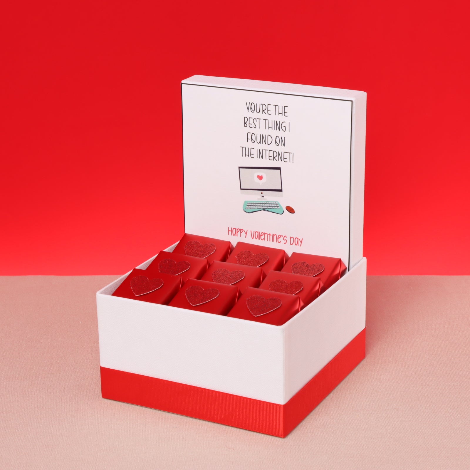 You're the best thing I found on the internet "valentine" design chocolate small hamper