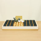 Corporate customized premium chocolate medium leather tray