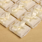 Bridal lace ribbon decorated chocolate