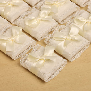 Bridal lace ribbon decorated chocolate