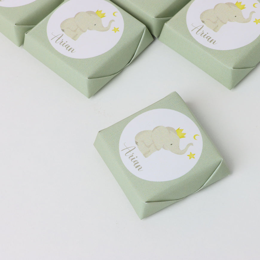 Baby  elephant theme personalized loose chocolate