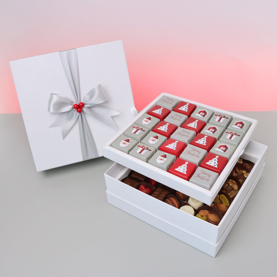 CHRISTMAS DESIGNED CHOCOLATE HARD BOX