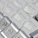 Bridal personalized & decorated chocolate medium leather tray