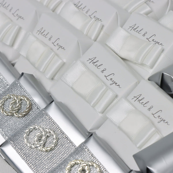 Bridal personalized & decorated chocolate medium leather tray