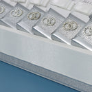 Bridal personalized & decorated chocolate medium leather tray