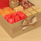 Happy Diwali Taj Mahal candle with chocolate & sweets medium hamper