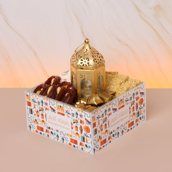 Ramadan Kareem patches designed premium chocolate & sweets medium acrylic tray