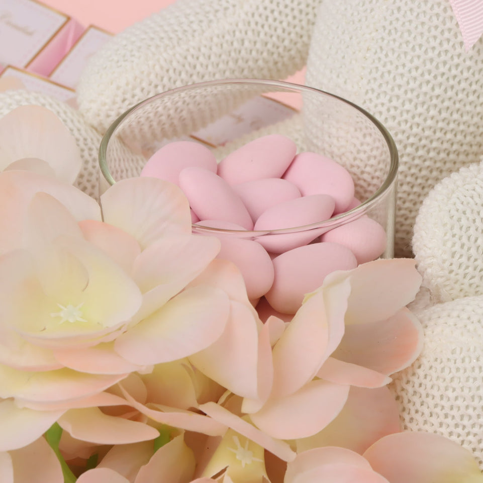 Baby flower designed personalized chocolate medium leather tray
