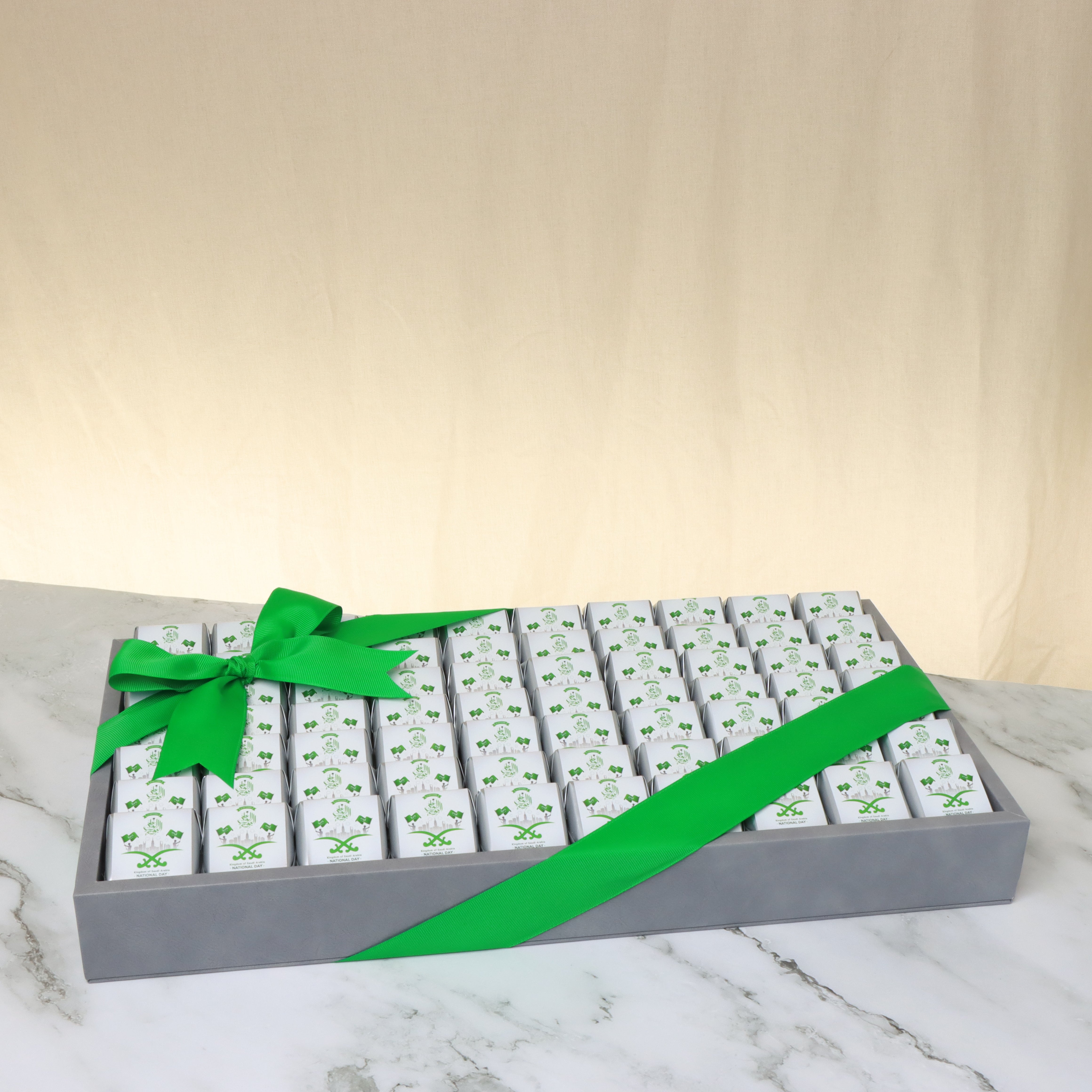 Corporate customized premium chocolate medium leather tray