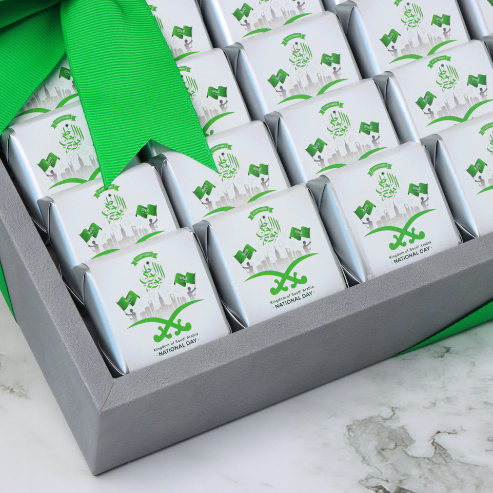 Corporate customized premium chocolate medium leather tray