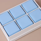 Set of 20 Baby boy teddy designed premium chocolate 6-piece hard box with ribbon