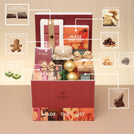 Corporate customized premium chocolate & sweets large printed hamper