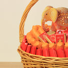 Happy Diwali with elephant acrylic customized premium chocolate large basket