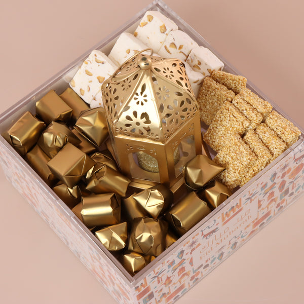 Eid Mubarak patches designed premium chocolate & sweets acrylic tray