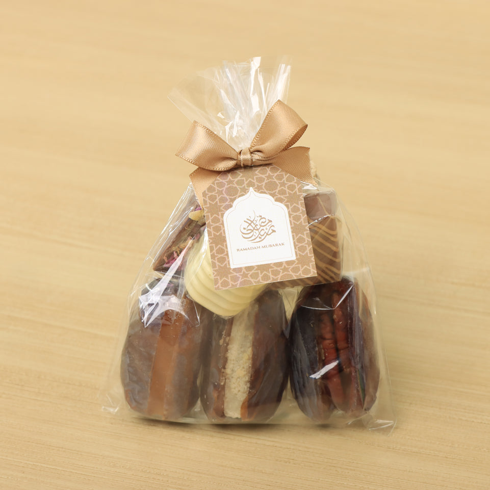 Set of 20 Ramadan tag designed premium chocolate & dates pack giveaway
