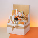 Happy diwali flower pattern design premium chocolates & sweets extra large hamper