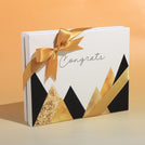 Congrats geometric designed 20P premium chocolate hard box