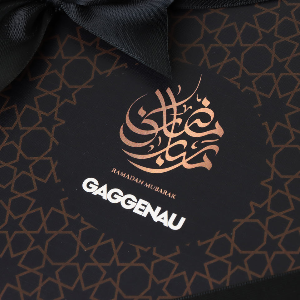 Set of 5 Corporate Customize Ramadan Mubarak design premium chocolate 12p hard box