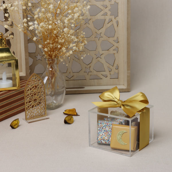 Set of 20 Ramadan eid designed chocolate & dates acrylic box