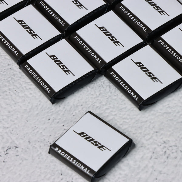 Corporate branded premium thin loose chocolate