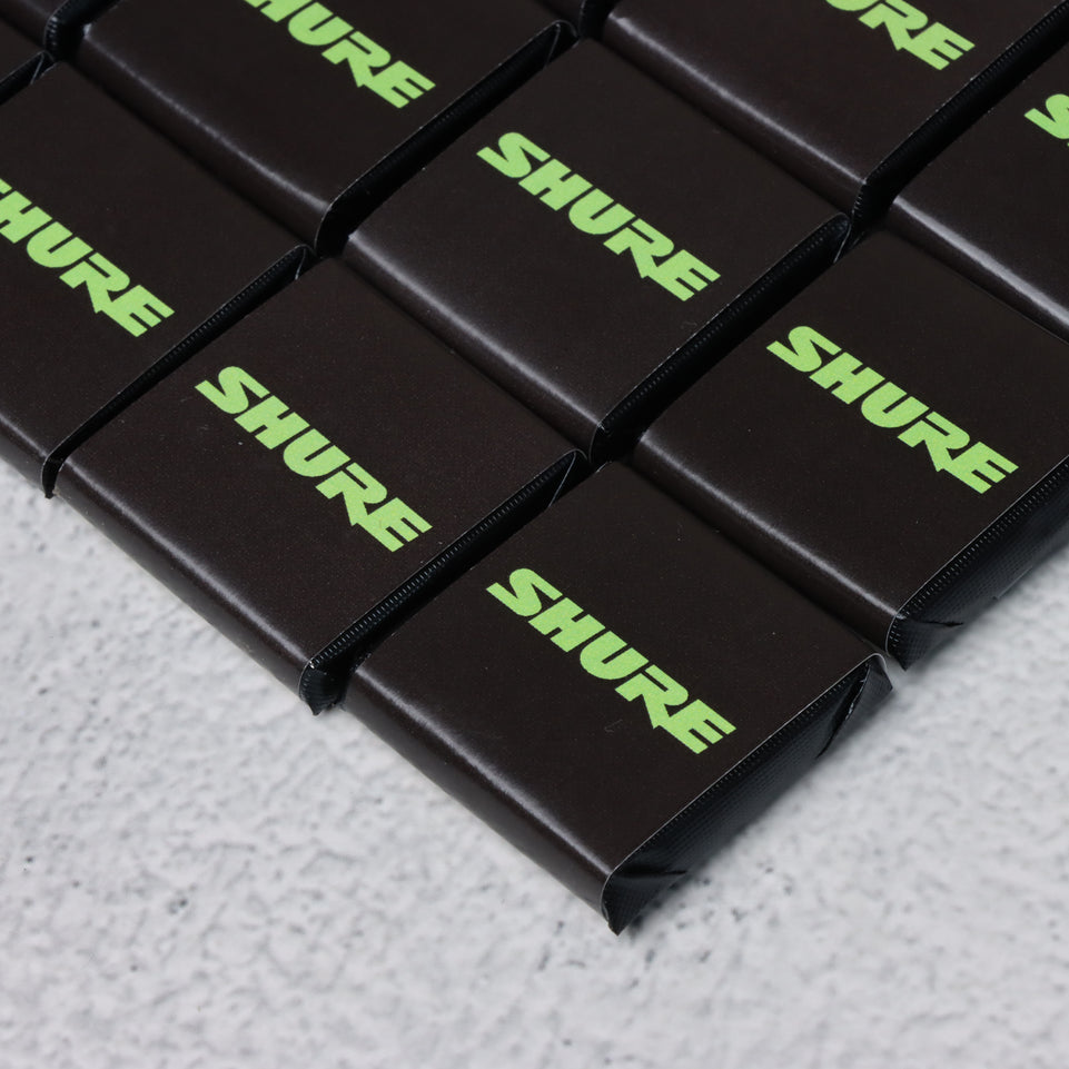 Corporate branded thin loose chocolate