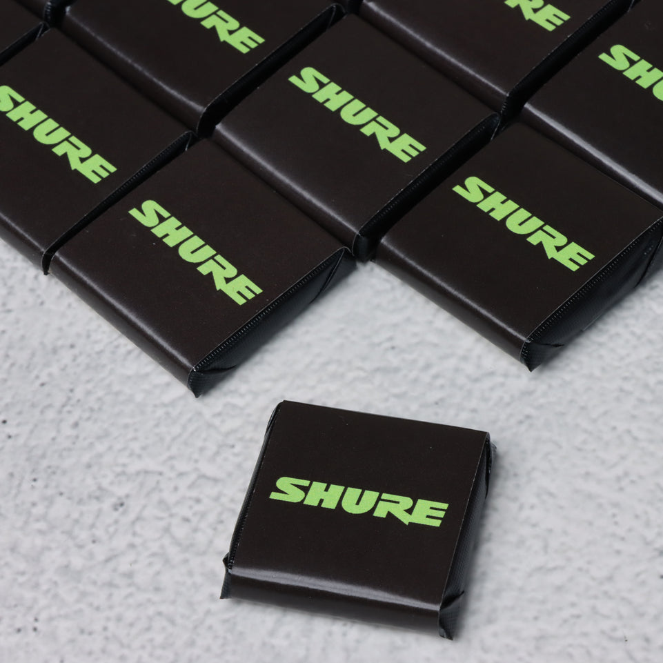 Corporate branded thin loose chocolate