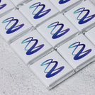 Corporate branded thin loose chocolate