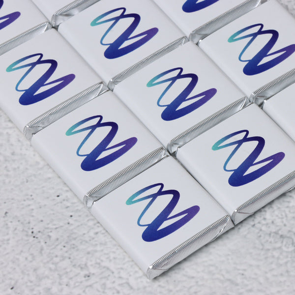 Corporate branded thin loose chocolate