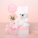 Valentine's decorated flower teddy premium chocolate medium hamper