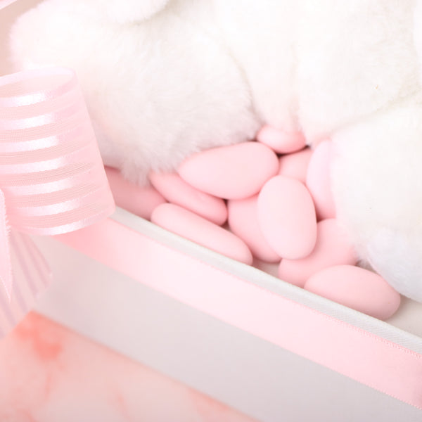 Valentine's decorated flower teddy premium chocolate medium hamper