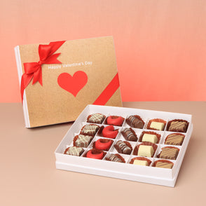 Red heart valentine designed 20P choc...