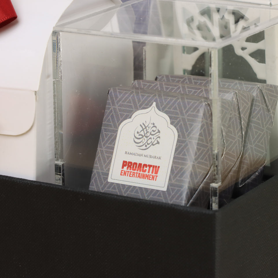 Corporate customized ramadan designed premium chocolate medium hamper
