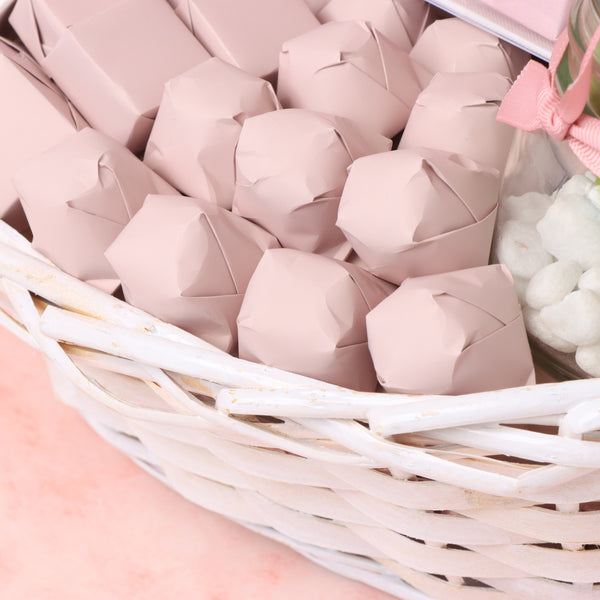 Xoxo valentine's designed chocolate and roses medium basket