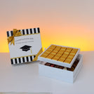 Graduation designed premium chocolate 2-layer hard box