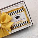 Set of 20 personalized graduation designed premium chocolate view top box giveaway