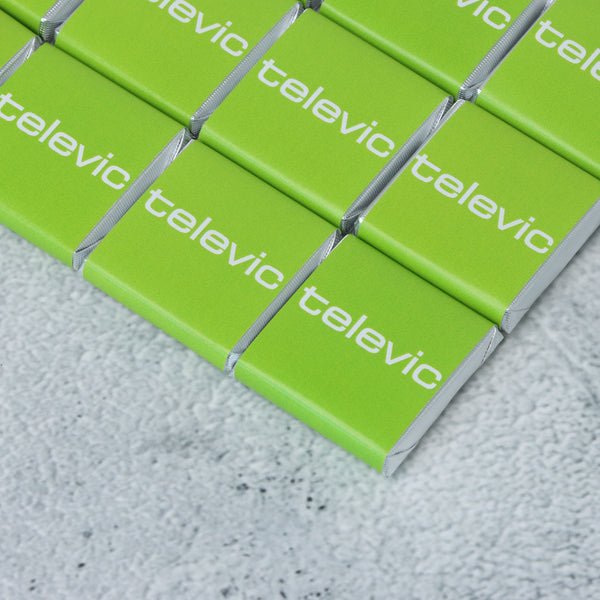 Corporate branded thin loose chocolate