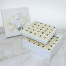 Luxury bridal decorated chocolate 2-layer hard box