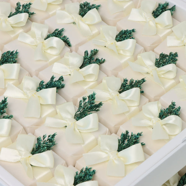 Luxury bridal decorated chocolate 2-layer hard box