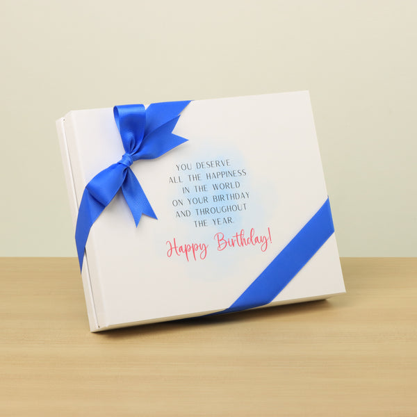 Birthday you deserve happiness 20P chocolate hard box